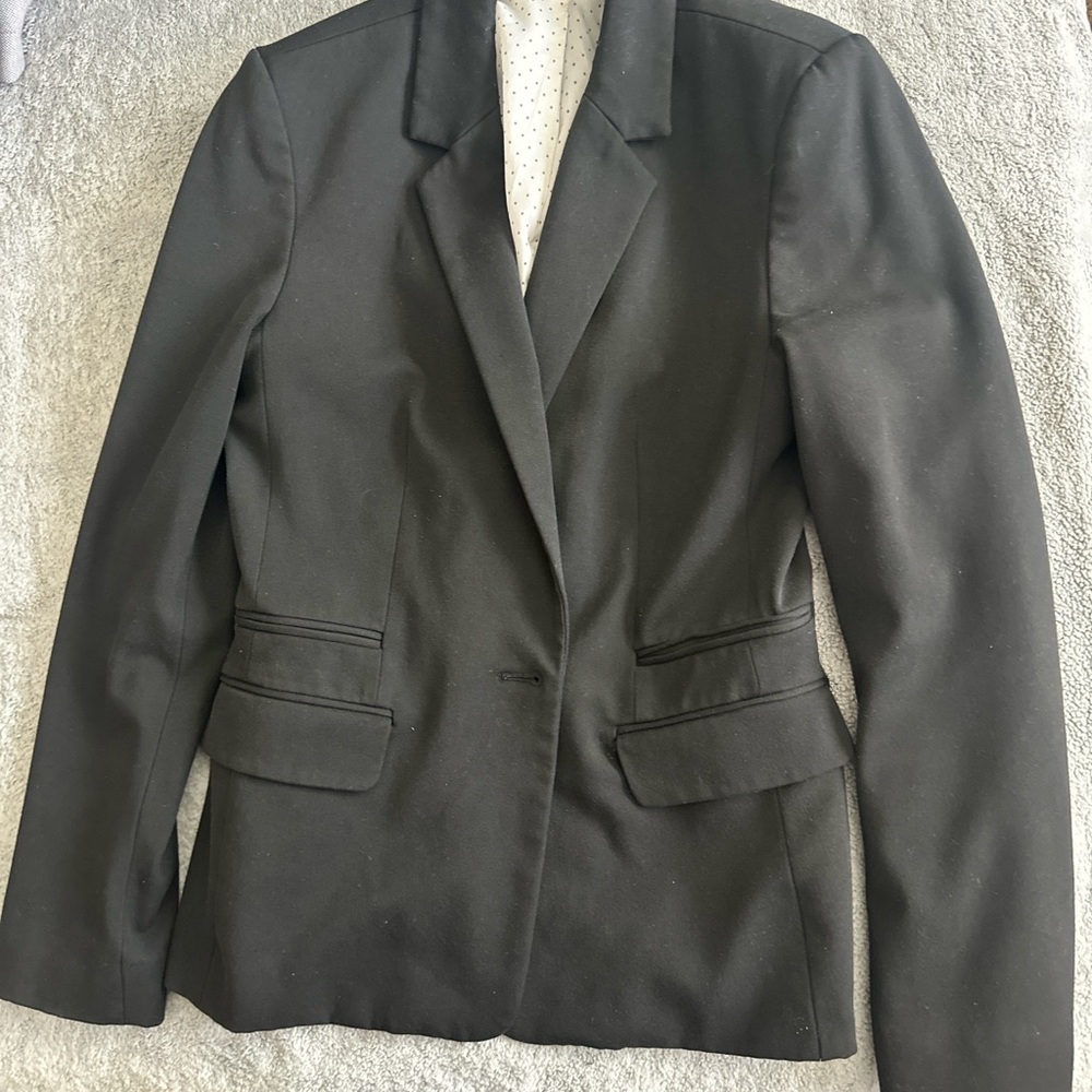 Express One Button Black Blazer - image 1